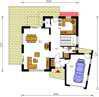 Floor plan of ground floor - TREND 278